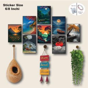 হোম ডেকোরেশন Scenery Frame Combo