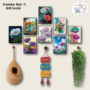 হোম ডেকোরেশন Flower Frame Combo